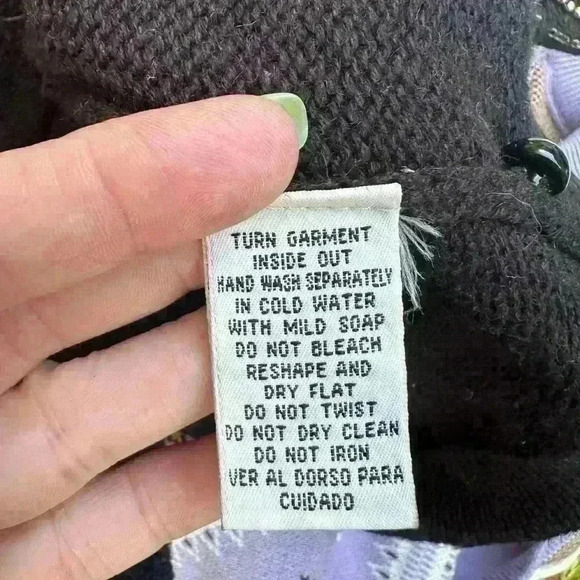 Vintage Yarnworks sweater. Beaded and sequined. Gorgeous! Size L. Hand knitted - Picture 8 of 10